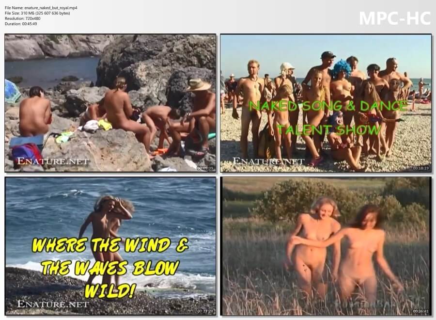 Enature - Naked royal vacation at sea - Nature fills the naked body with energy and inspiration