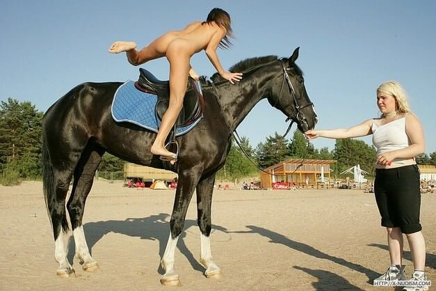 Ride on horseback - Living with joy and ease is part of the naturist lifestyle