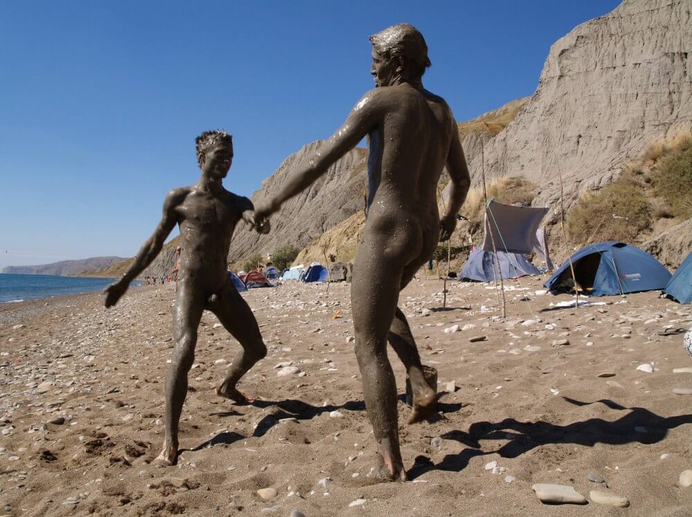 Jr Nudist Nude Beach Mud Soldiers photos - Nudism is normal and fun