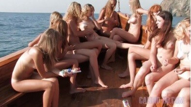 Candid HD: Nudist Boat Cruise Full HD video - Naturists believe in themselves and their potential