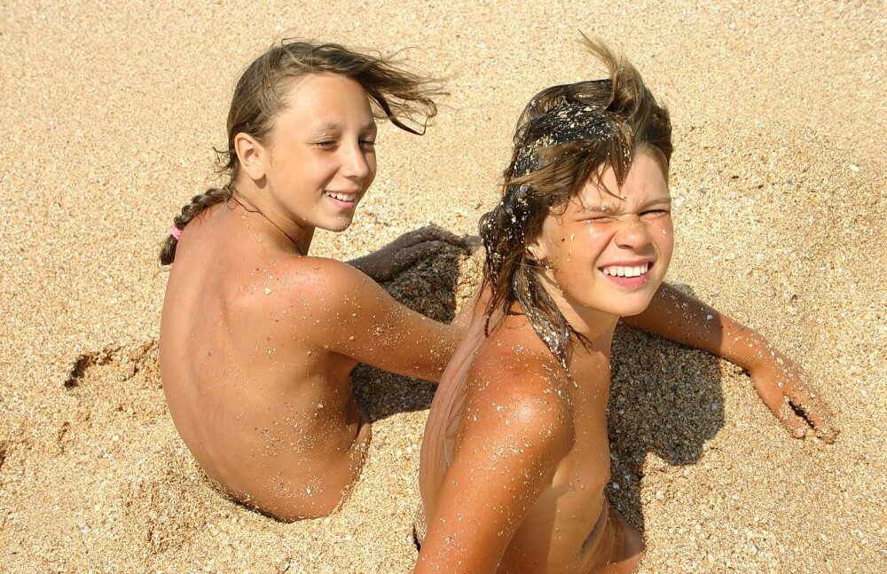 Ocean Beach Relaxing Photo Set - Many naturists are members of Green parties or various environmental movements