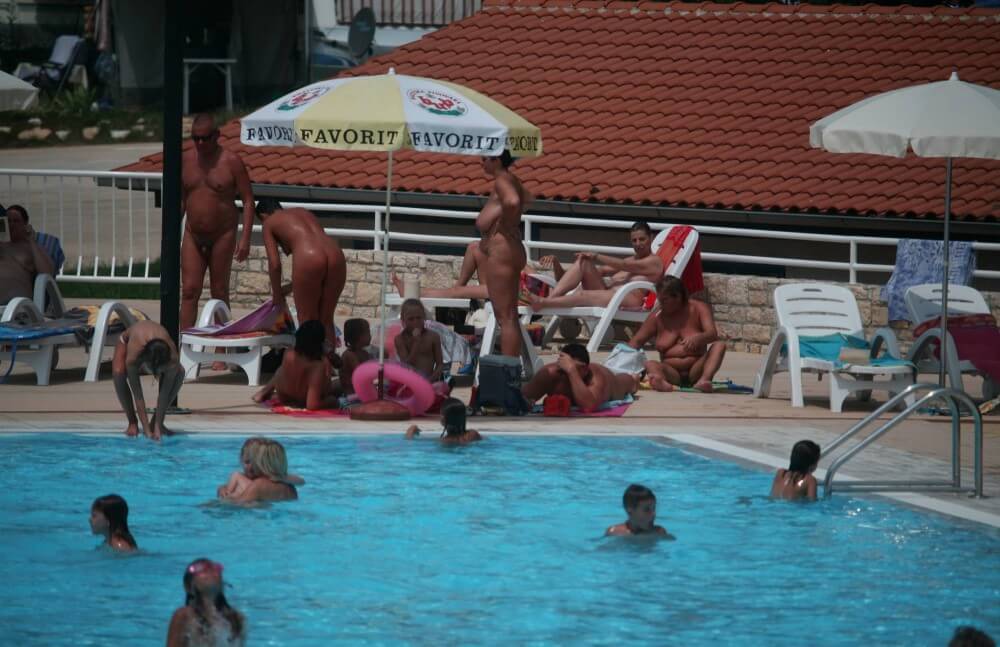 Naturist Pool Observation pics - Nudity helps one appreciate the present moment