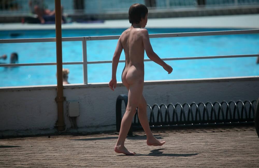 Grassy Patio Nature Hike - Joy and pleasure are part of the nudist experience