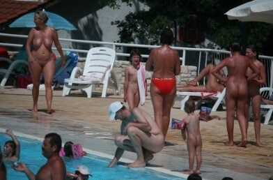 Enjoying The Sunny Pool gallery - Unrestricted freedom as the core value of nudism