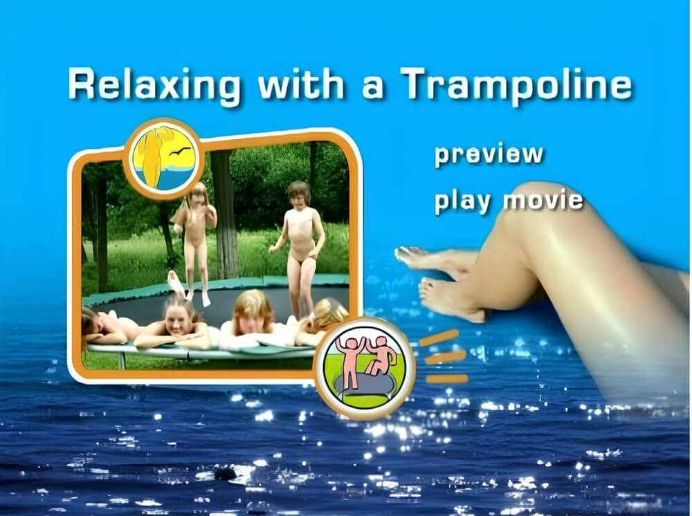 Naturist Freedom: Relaxing with a trampoline DVD - Many see bodily freedom as an important value