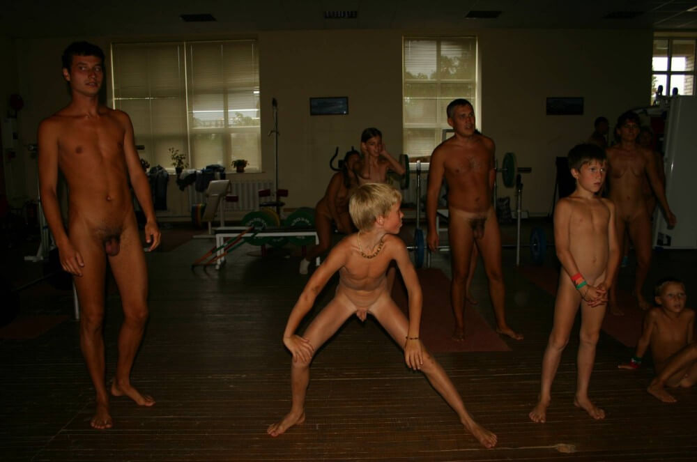Family Gym Nudist Stretch pics - Nudism is based on naturalness and openness