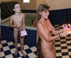 Naturists celebrates birthday photos - Nature provides strength and energy