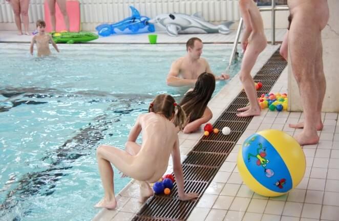 Nude family in the pool photos - Naturism teaches respect for the natural world and for others