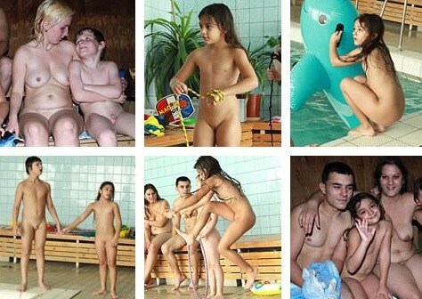Pool and a sauna photo gallery - Watching naked nudists